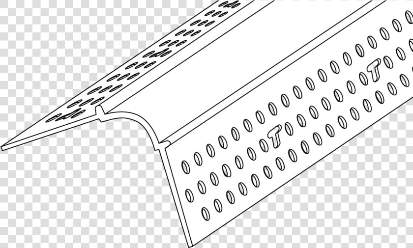 10mm Step A Bull Corner Bead Trim tex   Monochrome  HD Png DownloadTransparent PNG