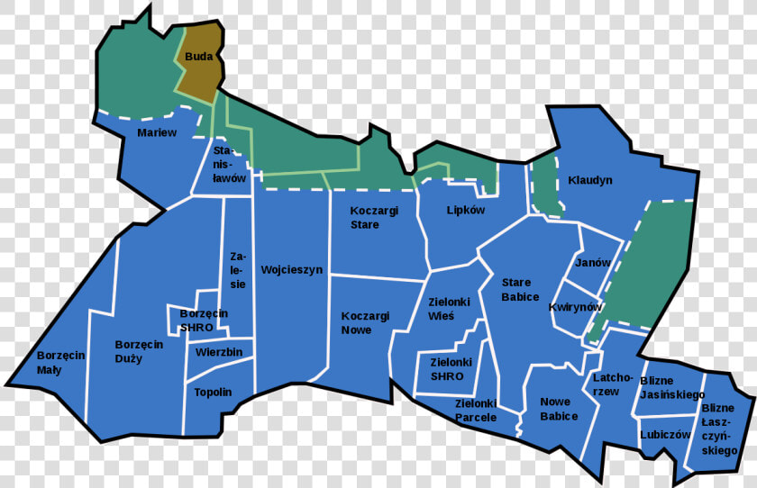 Pol Gmina Stare Babice Map Buda   Kampinoski Park Narodowy Mapa  HD Png DownloadTransparent PNG