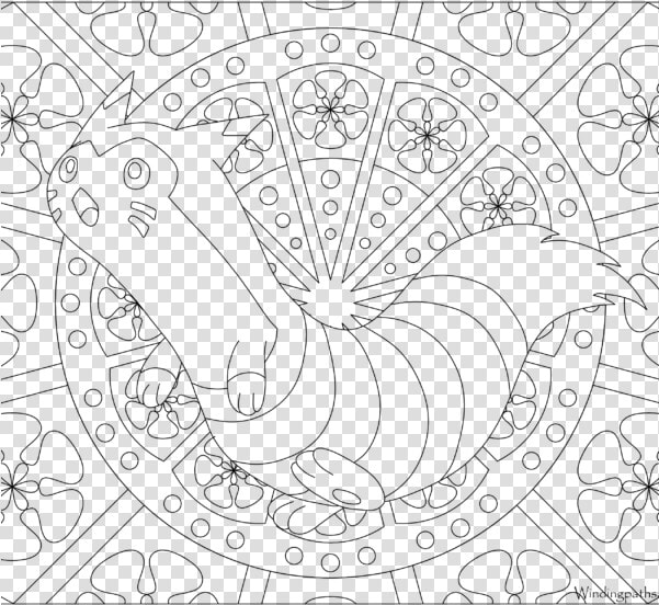 Adult Pokemon Coloring Page Furret   Png Download   Pokemon Mandala  Transparent PngTransparent PNG