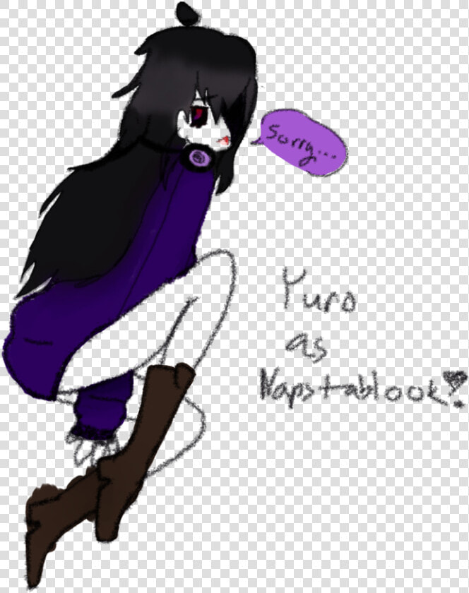  doodless   Yuro As Napstablook   Cartoon  HD Png DownloadTransparent PNG