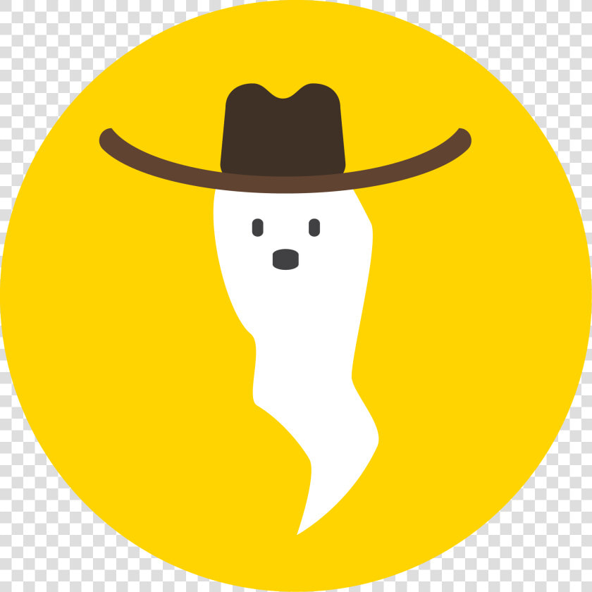 Transparent Cartoon Cowboy Hat Png   Ghost Wearing A Cowboy Hat  Png DownloadTransparent PNG