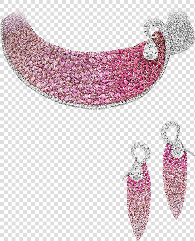 Les Merveilles Mesh Rubies And Diamonds   Earrings  HD Png DownloadTransparent PNG