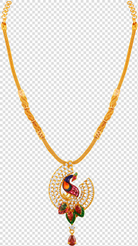 Gold Dollar Sign Chain Png   Peacock Gold Chain Pendant  Transparent PngTransparent PNG