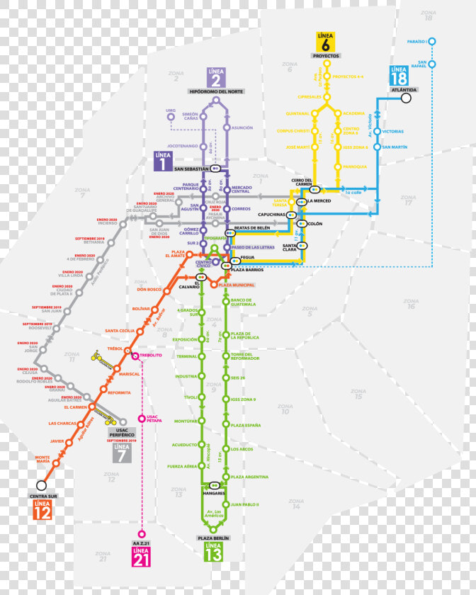 Brt Líneas Gt   Paradas De Transmetro Linea 7  HD Png DownloadTransparent PNG