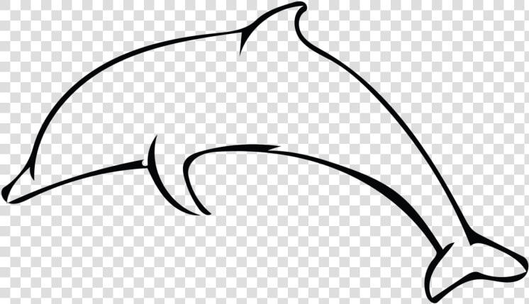 Banner Simple Dolphin Outline Animalcarecollege Info   Dolphin Outline Black And White  HD Png DownloadTransparent PNG