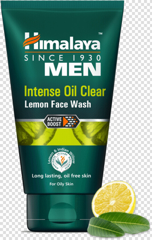 Himalaya Men Intense Oil Clear Lemon Face Wash   Himalaya Oil Clear Face Wash  HD Png DownloadTransparent PNG