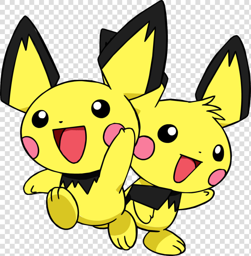 Pichu Wallpaper   Plusle And Minun And Pichu  HD Png DownloadTransparent PNG