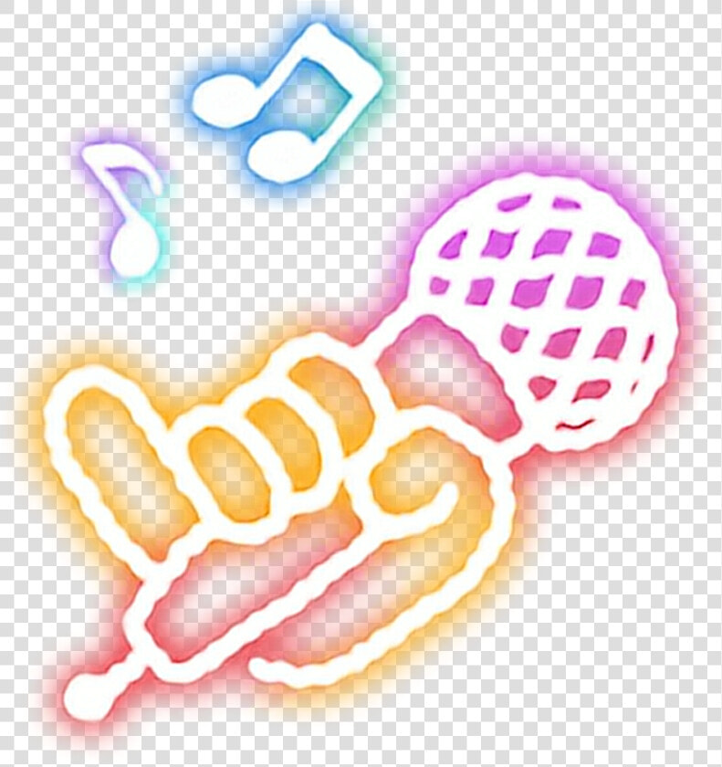 Neon Music Starlight Luminous Colorful Effect Lightning   Neon Musical Notes Png  Transparent PngTransparent PNG