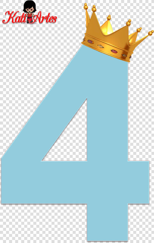 Numero 4 Png Azul  Transparent PngTransparent PNG