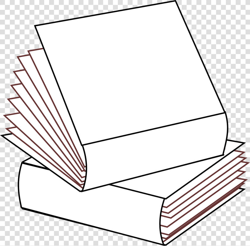 Stacked 2 Books No Colors stacked Books multiple Books books   Book  HD Png DownloadTransparent PNG