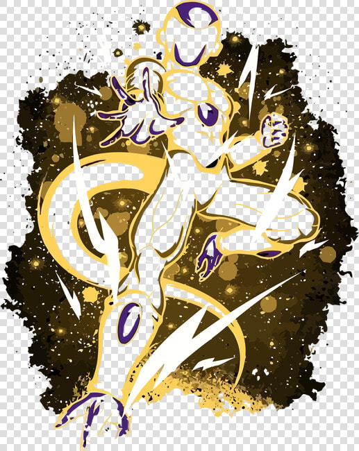 Dragon Ball   Golden Frieza   Illustration   Dermesztő Dragon Ball Póló  HD Png DownloadTransparent PNG