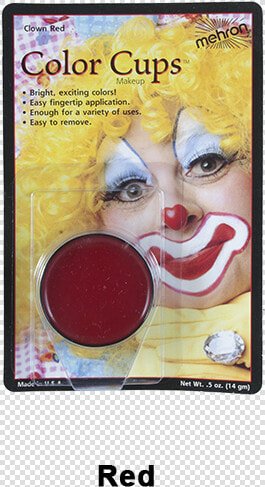 Alt Mehron Color Cups Red   Clown  HD Png DownloadTransparent PNG