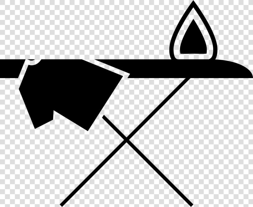 Ironing Board With Cloth   Iron And Ironing Board Icon  HD Png DownloadTransparent PNG