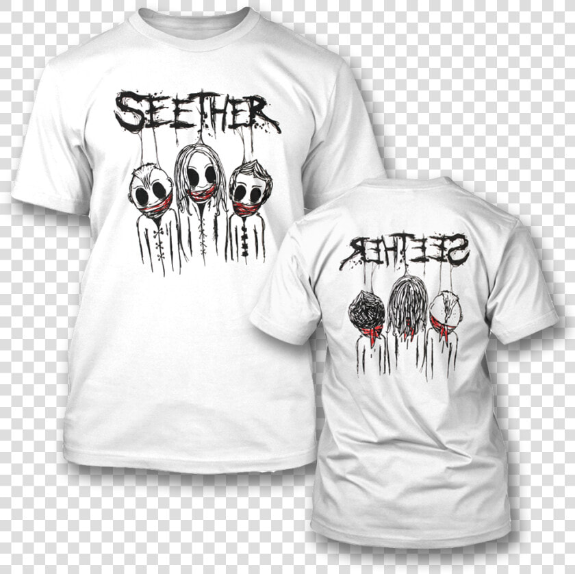 Scribble Heads T shirt   Seether Scribble Heads  HD Png DownloadTransparent PNG