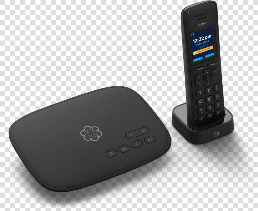 Ooma Telo With Hd3 Handset Image   Cordless Telephone  HD Png DownloadTransparent PNG