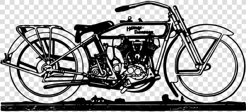 Motorbike Motorcycle Old Retro Ride Transp   Old Motorcycle Clipart  HD Png DownloadTransparent PNG