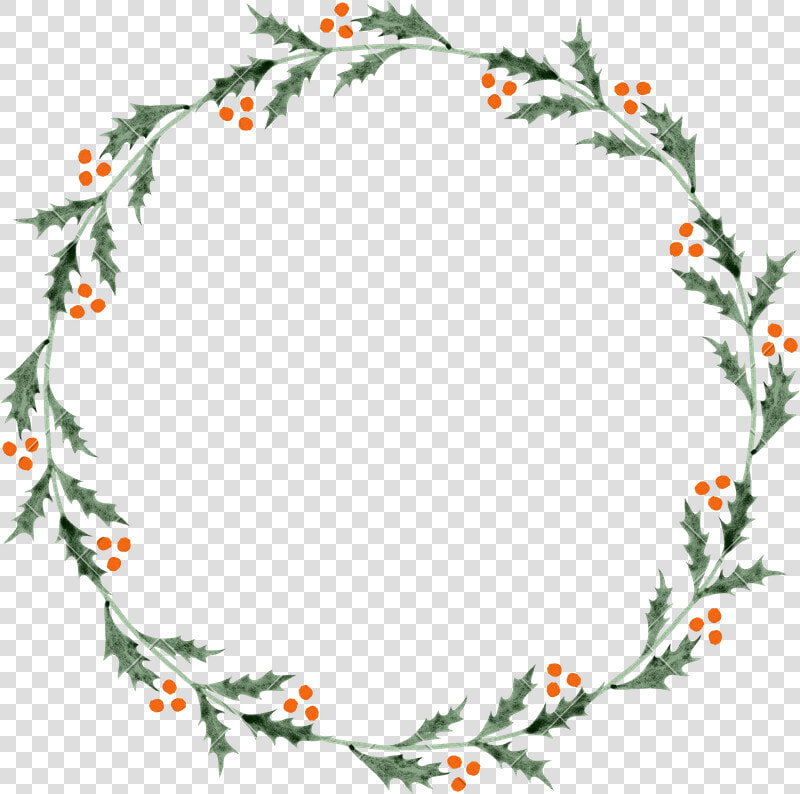 Transparent Holly Wreath Png   Holly Wreath Transparent Background  Png DownloadTransparent PNG