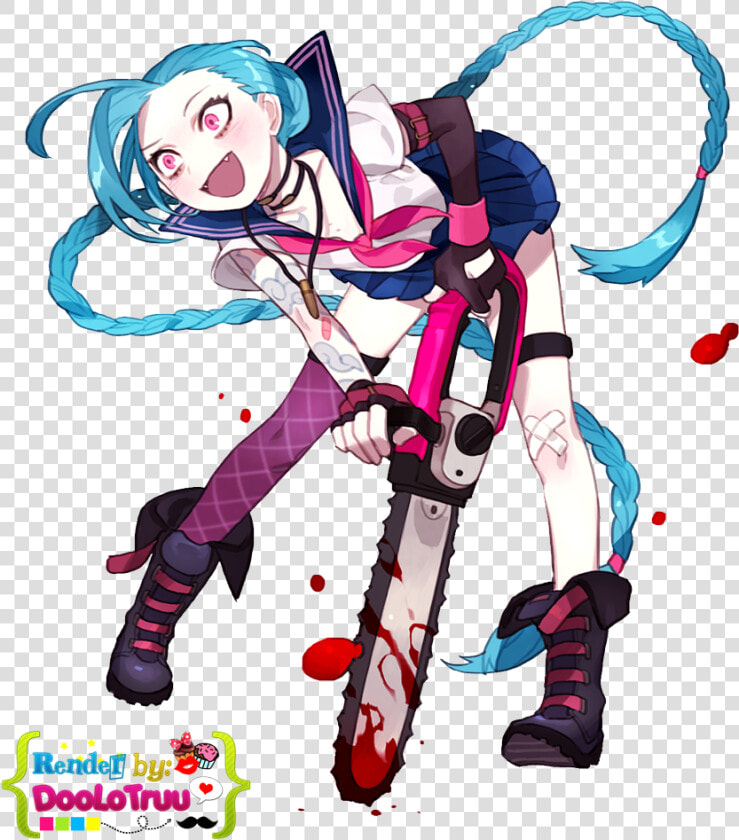 Transparent Jinx Png   Jinx League Of Legends Render  Png DownloadTransparent PNG