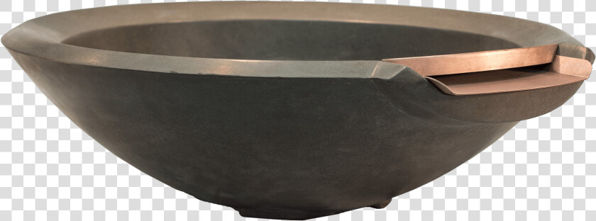 Round Cast Stone Fire And Water Bowl   Earthenware  HD Png DownloadTransparent PNG