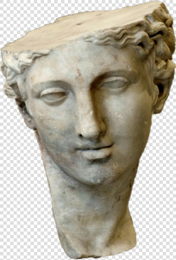  greek  art  vaporwave  statue  broken   Ancient Greek Statue Head  HD Png DownloadTransparent PNG