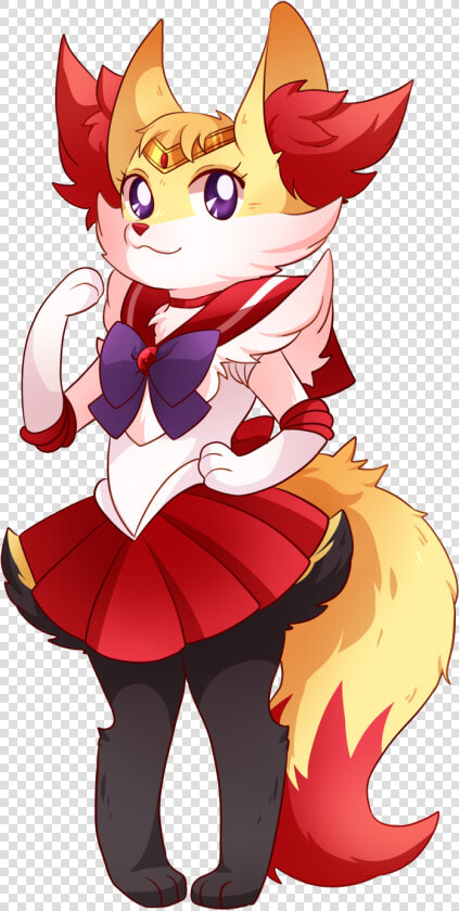 Braixen And Sailor Mars Drawn By Pink   Png Download   Braixen Sailor Moon  Transparent PngTransparent PNG