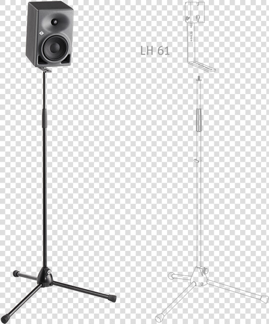 Product Detail X2 Desktop Kh 120 On A Mic Stand Neumann   Neumann Kh120 Stand  HD Png DownloadTransparent PNG