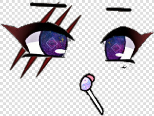  gachaeyes  idk  gachalife  face  scar  HD Png DownloadTransparent PNG