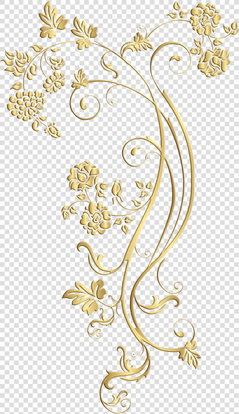 Ornament Frame Png   Gold Floral Ornaments Png  Transparent PngTransparent PNG