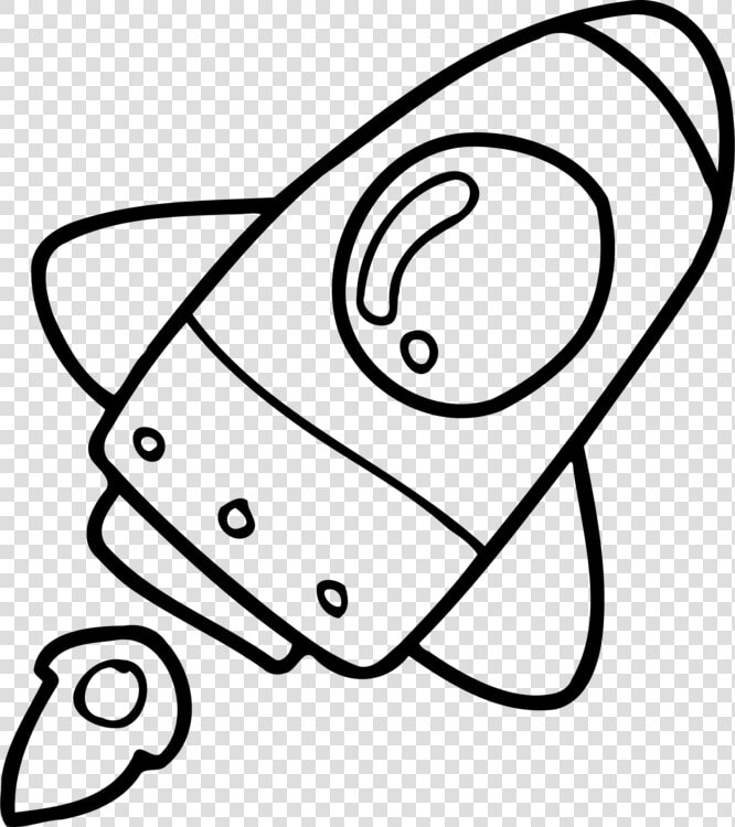 Line Art head walking Shoe   Black And White Rocket Ship Clip Art  HD Png DownloadTransparent PNG