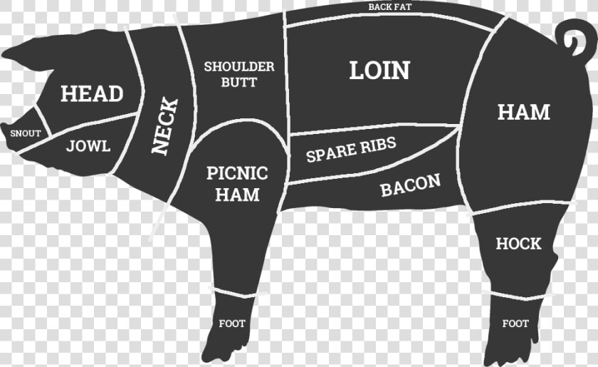 Cuts Of Pork Map   Png Download   Cuts Of Pork Map  Transparent PngTransparent PNG