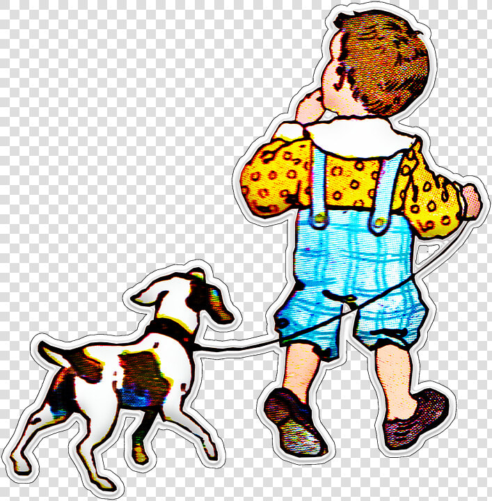 Vintage Boy  Dog  Child  Retro  1920  Shape  Spring   10 Lines About Dog  HD Png DownloadTransparent PNG