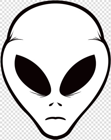 Printed Vinyl Alien Head Stickers Factory   Drawing  HD Png DownloadTransparent PNG