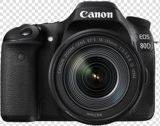 Canon Camera Png   Canon Eos 80d Kit 18 55mm Lens  Transparent PngTransparent PNG