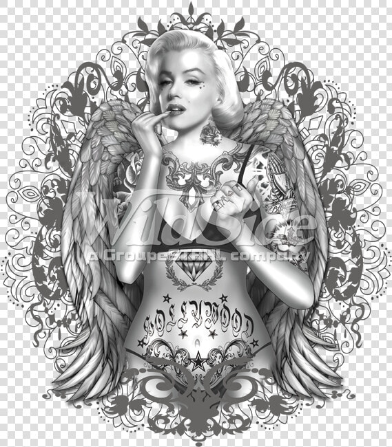 Transparent Marilyn Monroe Png   Marilyn Monroe With Tattoos  Png DownloadTransparent PNG