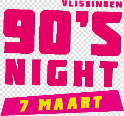 90s Night Vlissingen Logo   Graphic Design  HD Png DownloadTransparent PNG