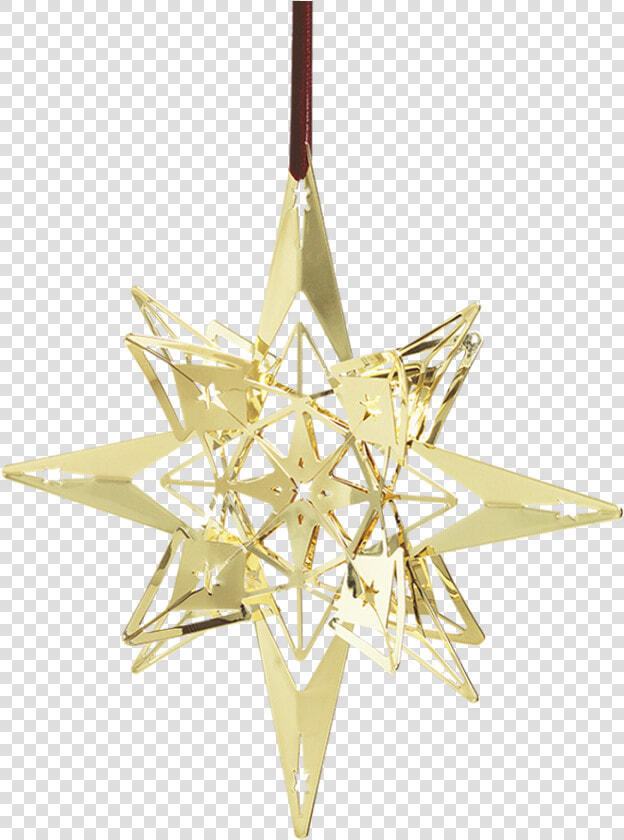 Star Pendant Oe13 Cm Gold Plated Karen Blixen   Weihnachtsbaumschmuck Stern  HD Png DownloadTransparent PNG