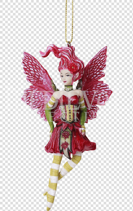 Poinsettia Fairy Hanging Ornament   Christmas Ornament  HD Png DownloadTransparent PNG