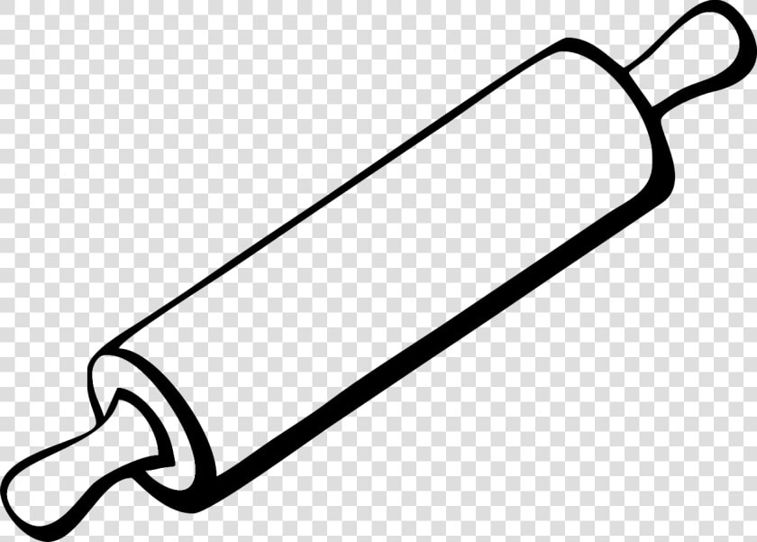 Transparent Clothespin Clipart   Rolling Pin Clipart Black And White  HD Png DownloadTransparent PNG