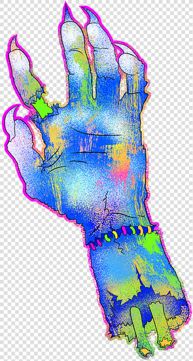 Monster  Hand  Spooky  Zombies  Scary  Creepy  Costume   Illustration  HD Png DownloadTransparent PNG