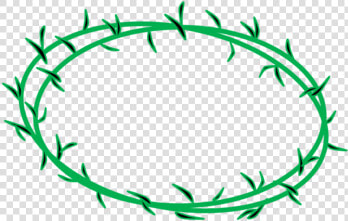 Line Art leaf area   Jesus  39 s Thorn Crown Clipart  HD Png DownloadTransparent PNG