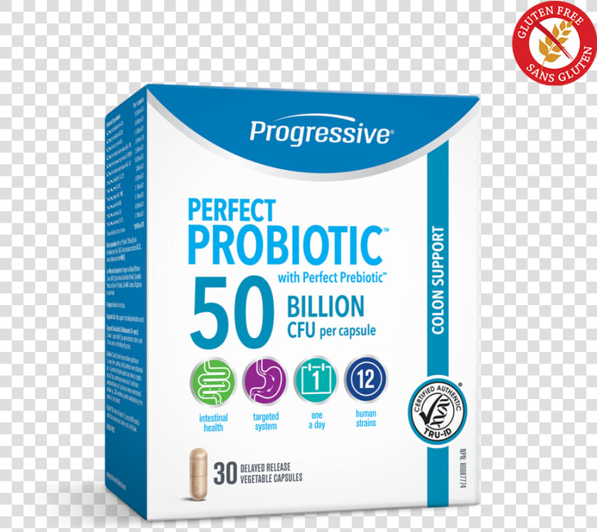 Progressive Probiotic 50billion 30count Colon English  HD Png DownloadTransparent PNG