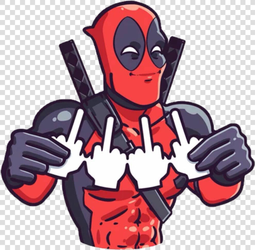  deadpool   Deadpool Middle Finger Sticker  HD Png DownloadTransparent PNG