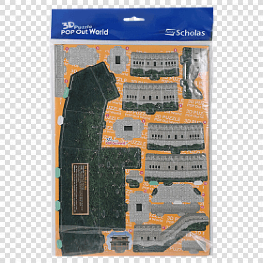 3d Puzzle Pop Out World Great Wall Of China   Floor Plan  HD Png DownloadTransparent PNG