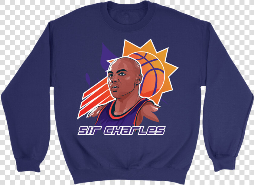 Crewneck Sweatshirt   Purple   S Sir Charles Barkley   Sweater  HD Png DownloadTransparent PNG