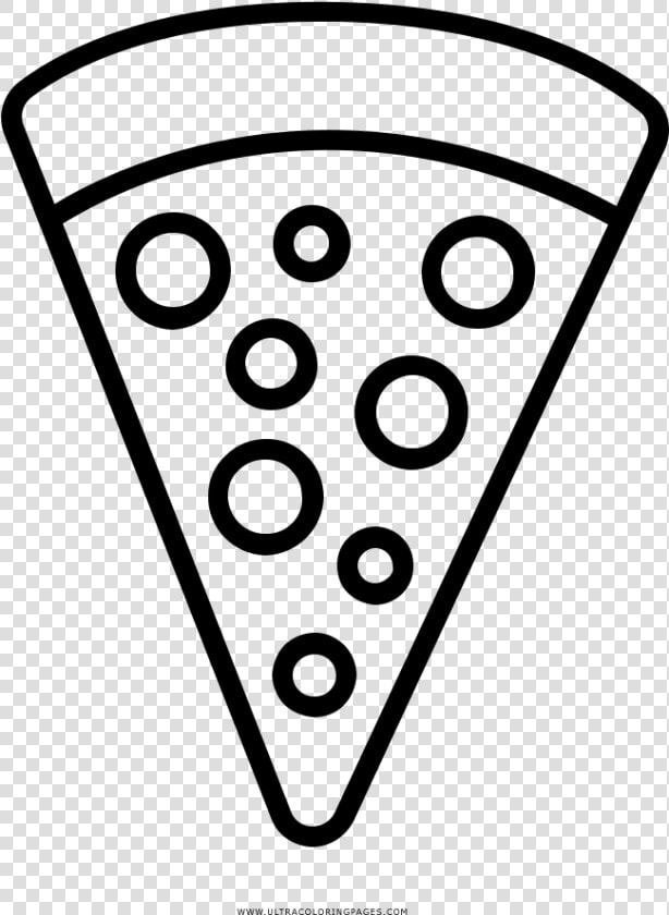 Pepperoni Pizza Coloring Page   Pizza De Pepperoni Para Dibujar  HD Png DownloadTransparent PNG