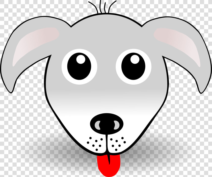 Funny Dog Face Grey Cartoon Clip Arts   Dog Face Coloring Pages  HD Png DownloadTransparent PNG