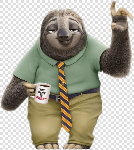 Zootopia Flash The Sloth Paw Up   Flash Zootopia Sloth  HD Png DownloadTransparent PNG