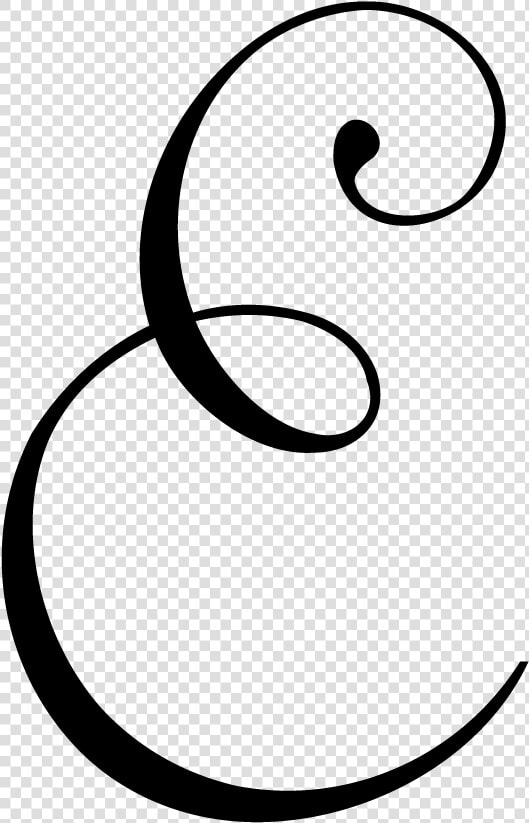 Letter Monogram Cursive Clip Art   Line Art  HD Png DownloadTransparent PNG