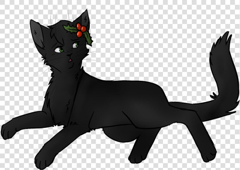 Black Cat Clipart Warrior Draw Hollyleaf From Warriors   Hollyleaf Warrior Cats Cartoon  HD Png DownloadTransparent PNG