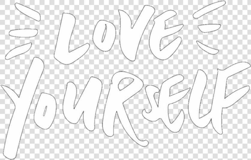  love  loveyourself  white  words  quote  whitetheme   Icon Overlays Cool  HD Png DownloadTransparent PNG